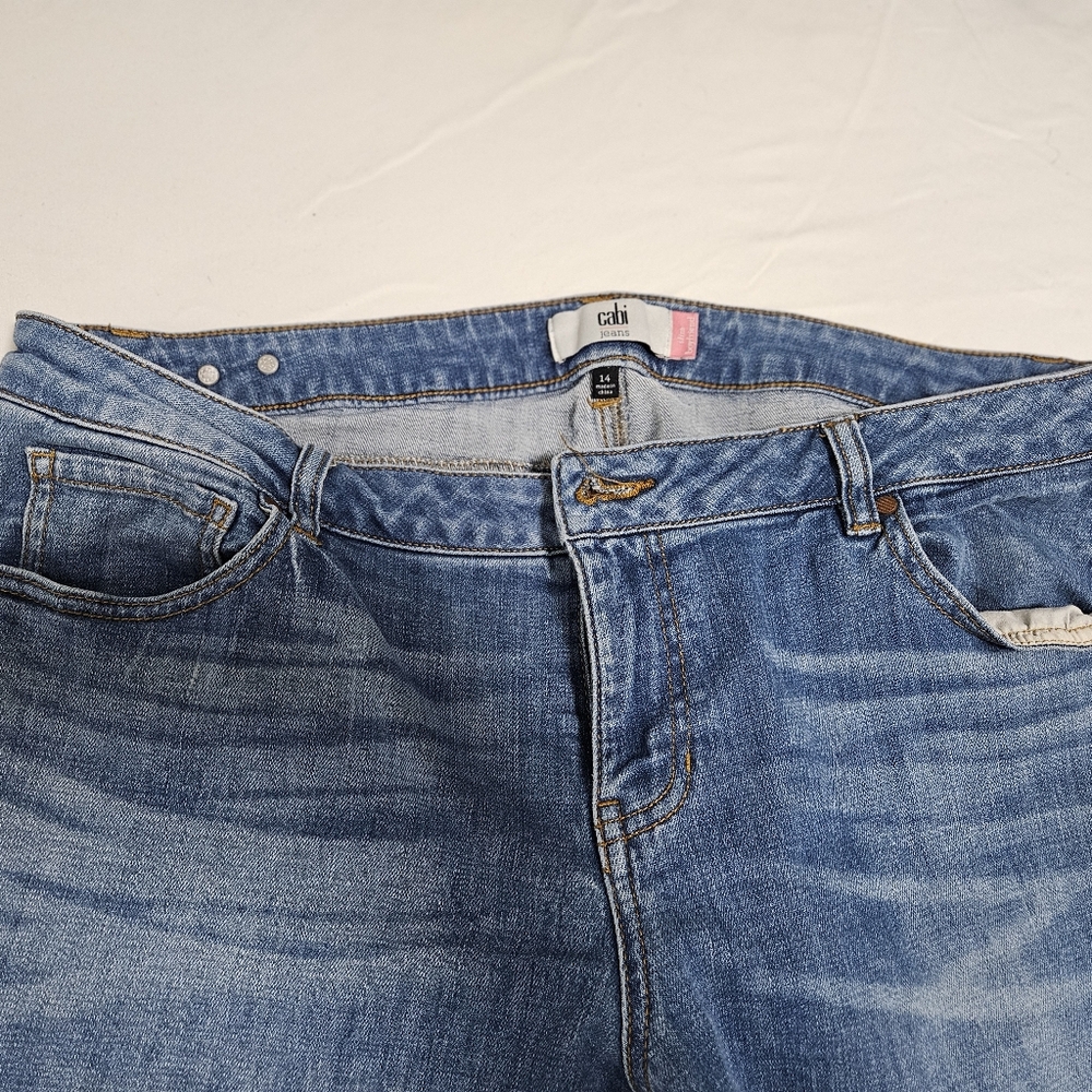 Cabi boyfriend jeans, size 14 - Picture 3 of 8